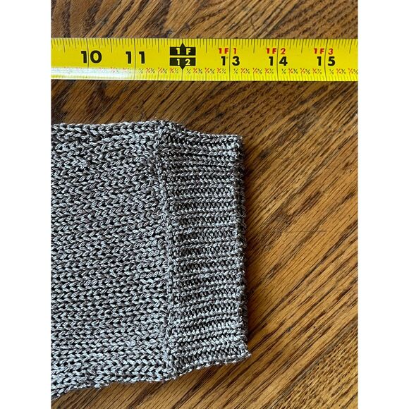 EILEEN FISHER Metallic Silver Large Knit Tunic Blouse Shirt Top  Women's Size XL - Picture 9 of 11